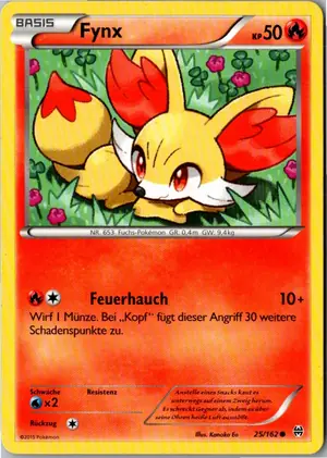 Pokémon-Karte Fynx 25/162 TURBOstart