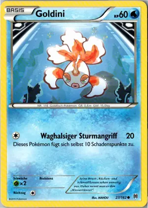 Pokémon-Karte Goldini 27/162 TURBOstart