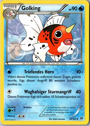 Pokémon-Karte Golking 28/162 TURBOstart