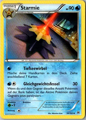 Pokémon-Karte Starmie 30/162 TURBOstart