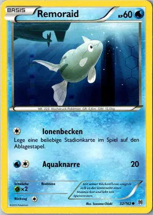Pokémon-Karte Remoraid 32/162 TURBOstart
