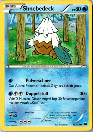 Pokémon-Karte Shnebedeck 39/162 TURBOstart