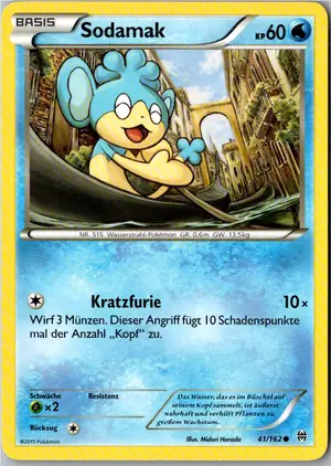 Pokémon-Karte Sodamak 41/162 TURBOstart