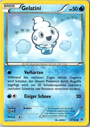Pokémon-Karte Gelatini 43/162 TURBOstart