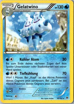 Pokémon-Karte Gelatwino 45/162 TURBOstart