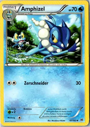 Pokémon-Karte Amphizel 47/162 TURBOstart