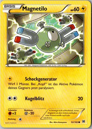 Pokémon-Karte Magnetilo 52/162 TURBOstart