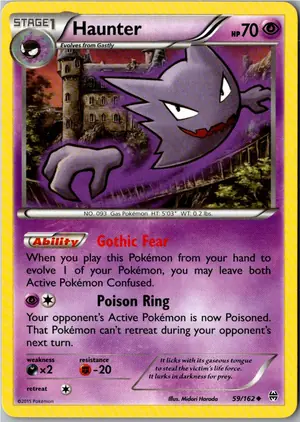 Pokémon-Karte Haunter Alpollo 59/162 TURBOstart