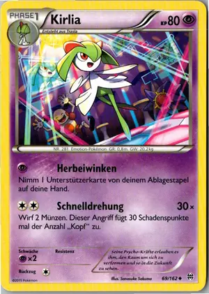 Pokémon-Karte Kirlia 69/162 TURBOstart