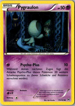 Pokémon-Karte Pygraulon 73/162 TURBOstart