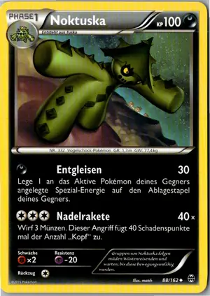 Pokémon-Karte Noktuska 88/162 TURBOstart