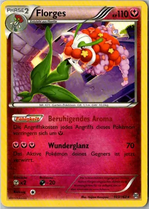 Pokémon-Karte Florges 103/162 TURBOstart