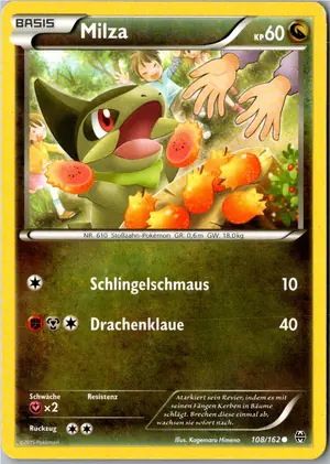 Pokémon-Karte Milza 108/162 TURBOstart