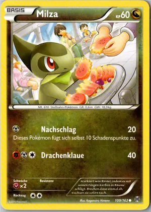 Pokémon-Karte Milza 109/162 TURBOstart