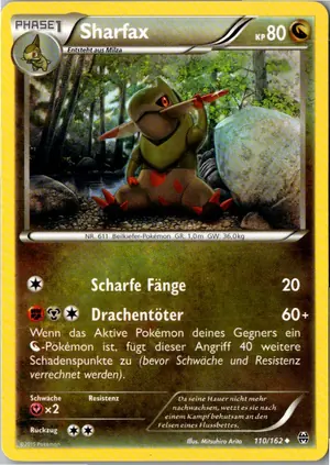 Pokémon-Karte Sharfax 110/162 TURBOstart