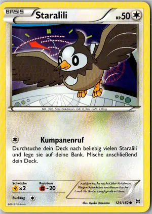 Pokémon-Karte Staralili 125/162 TURBOstart