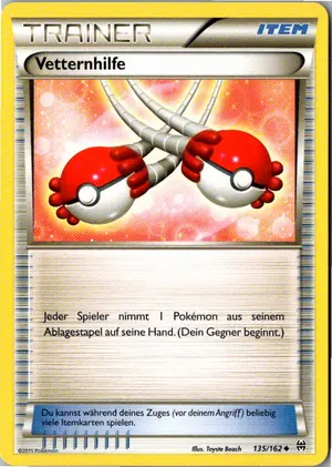 Pokémon-Karte Vetternhilfe 135/162 TURBOstart