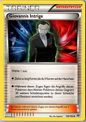Pokémon-Karte Giovannis Intrige 138/162 TURBOstart
