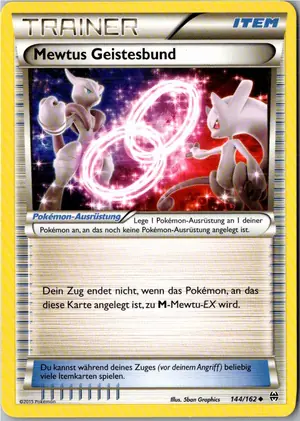 Pokémon-Karte Mewtus Geistesbund 144/162 TURBOstart