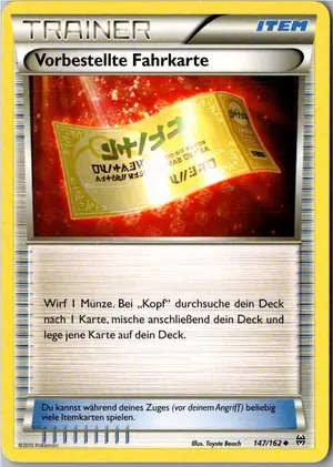 Vorbestellte Fahrkarte Exemplar 1,95 €