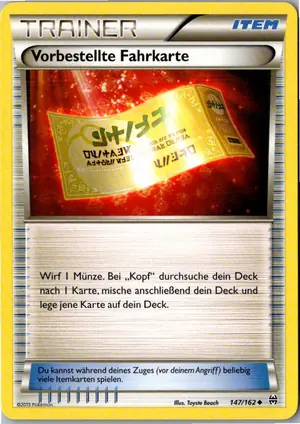 Vorbestellte Fahrkarte Exemplar 1,95 €