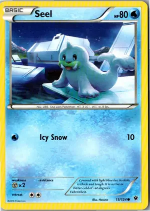 Pokémon-Karte Seel Jurob 15/124 Schicksalsschmiede