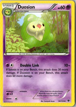 Pokémon-Karte Duosion Mitodos 34/124 Schicksalsschmiede