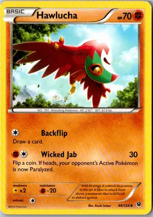 Pokémon-Karte Hawlucha Resladero 48/124 Schicksalsschmiede