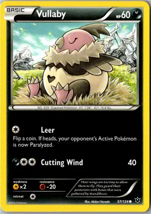 Pokémon-Karte Vullaby Skallyk 57/124 Schicksalsschmiede