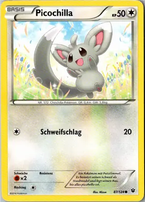 Pokémon-Karte Picochilla 87/124 Schicksalsschmiede