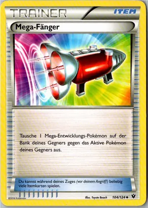 Pokémon-Karte Mega-Fänger 104/124 Schicksalsschmiede