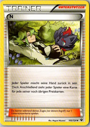 Pokémon-Karte N 105/124 Schicksalsschmiede