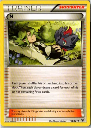 Pokémon-Karte N 105/124 Schicksalsschmiede