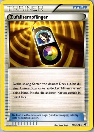 Pokémon-Karte Zufallsempfänger 109/124 Schicksalsschmiede