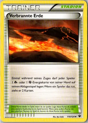 Pokémon-Karte Verbrannte Erde 110/124 Schicksalsschmiede