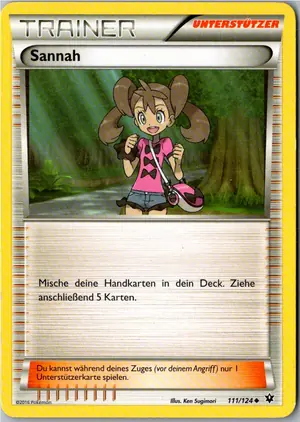Pokémon-Karte Sannah 111/124 Schicksalsschmiede
