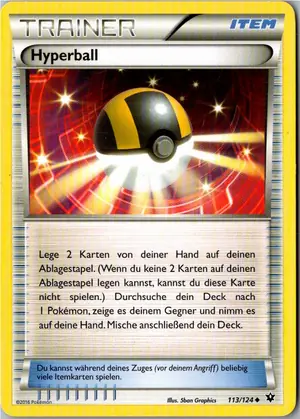 Pokémon-Karte Hyperball 113/124 Schicksalsschmiede