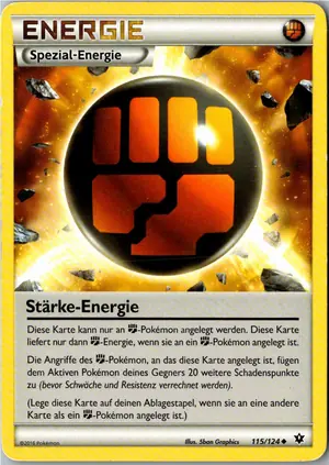Pokémon-Karte Stärke Energie 115/124 Schicksalsschmiede