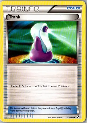 Pokémon-Karte Trank 100/114 Schwarz & Weiß