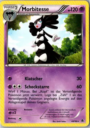 Pokémon-Karte Morbitesse 48/98 Aufstreben der Mächtigen