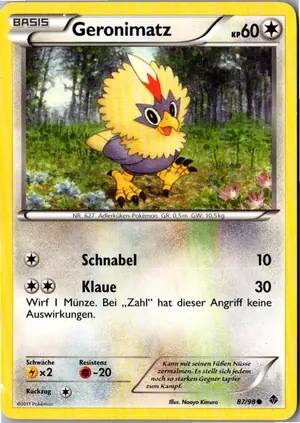 Pokémon-Karte Geronimatz 87/98 Aufstreben der Mächtigen