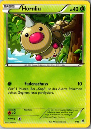 Pokémon-Karte Hornliu 1/39 Willkommen in Kalos