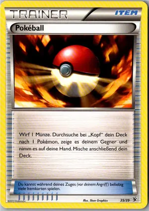 Pokémon-Karte Pokeball 35/39 Willkommen in Kalos