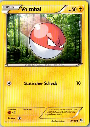 Pokémon-Karte Voltobal 51/149 Überschrittene Schwellen