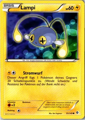 Pokémon-Karte Lampi 55/149 Überschrittene Schwellen