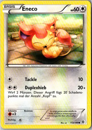 Pokémon-Karte Eneco 113/149 Überschrittene Schwellen