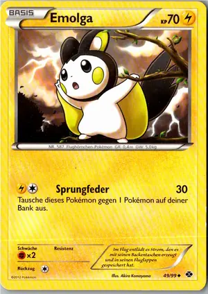 Emolga Exemplar 1,95 €