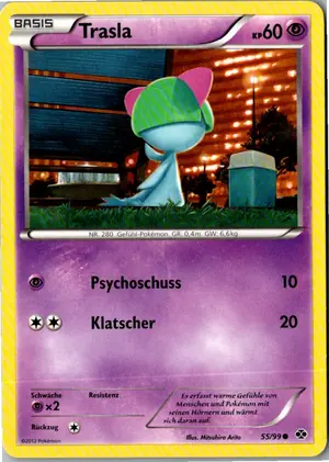 Pokémon-Karte Trasla 55/99 Kommende Schicksale
