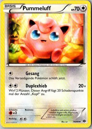 Pokémon-Karte Pummeluff 78/99 Kommende Schicksale