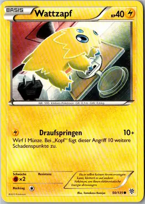 Pokémon-Karte Wattzapf 50/135 Plasma-Sturm
